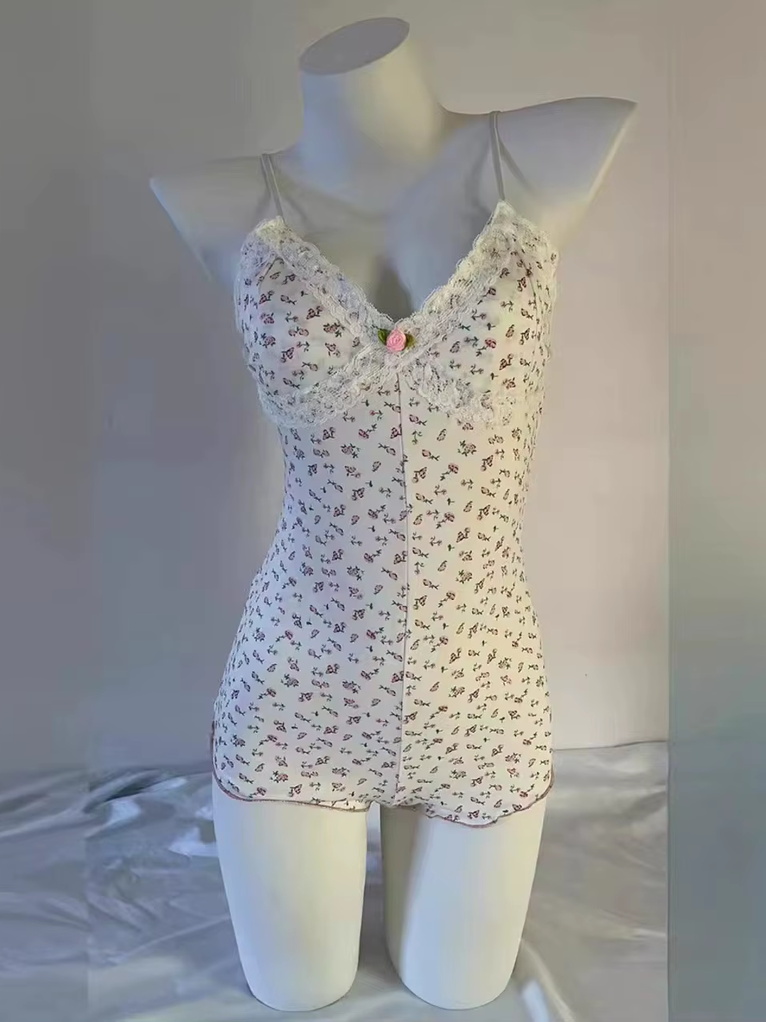 Pijama Vestido francés acanalado Slip dress Windy 4