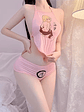 MICHIKO - CONJUNTO PIJAMA ESTAMPADO ANIME LENCERIA REGULABLE - Miniatura 4