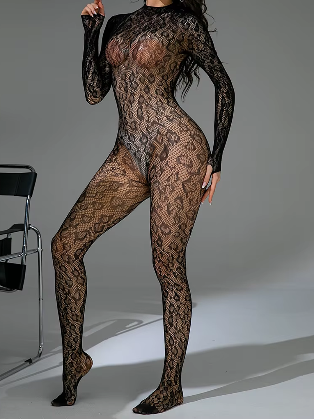 MALLA DE CUERPO ENTERO SEXY LEOPARDO  2
