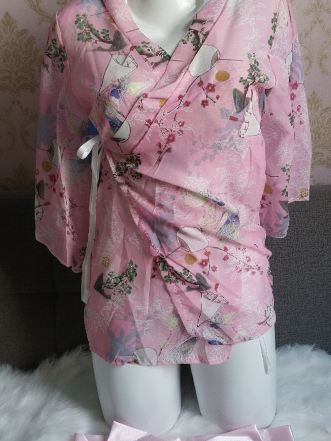 SAKIRA Kimono Rosa Japones ESTAMPADO  4