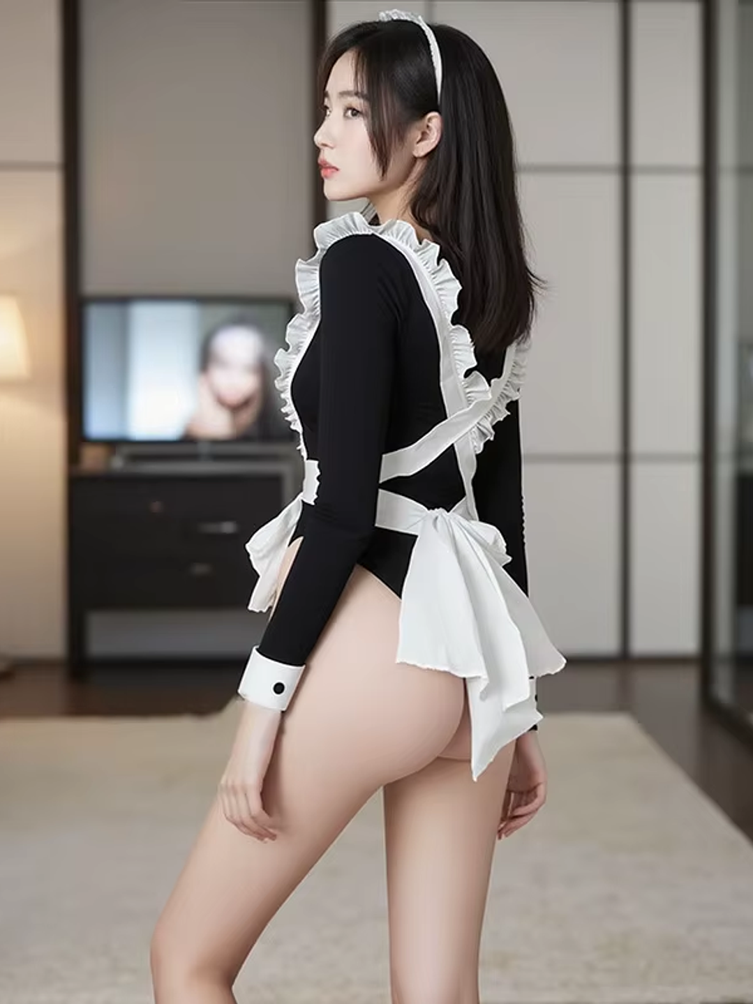 Traje Erotico de maid café lancería Elena  5