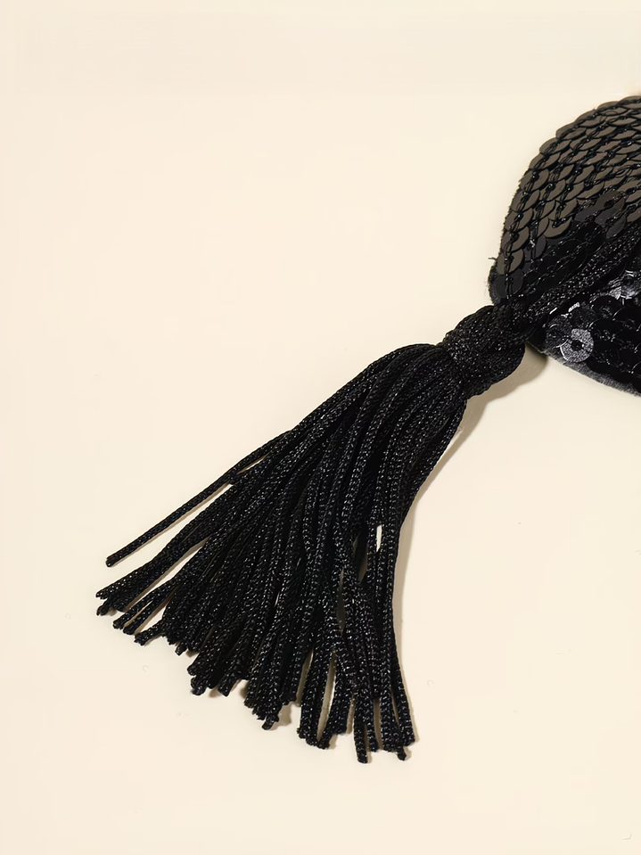 Pezoneras tipo corazon de lentejuelas 5