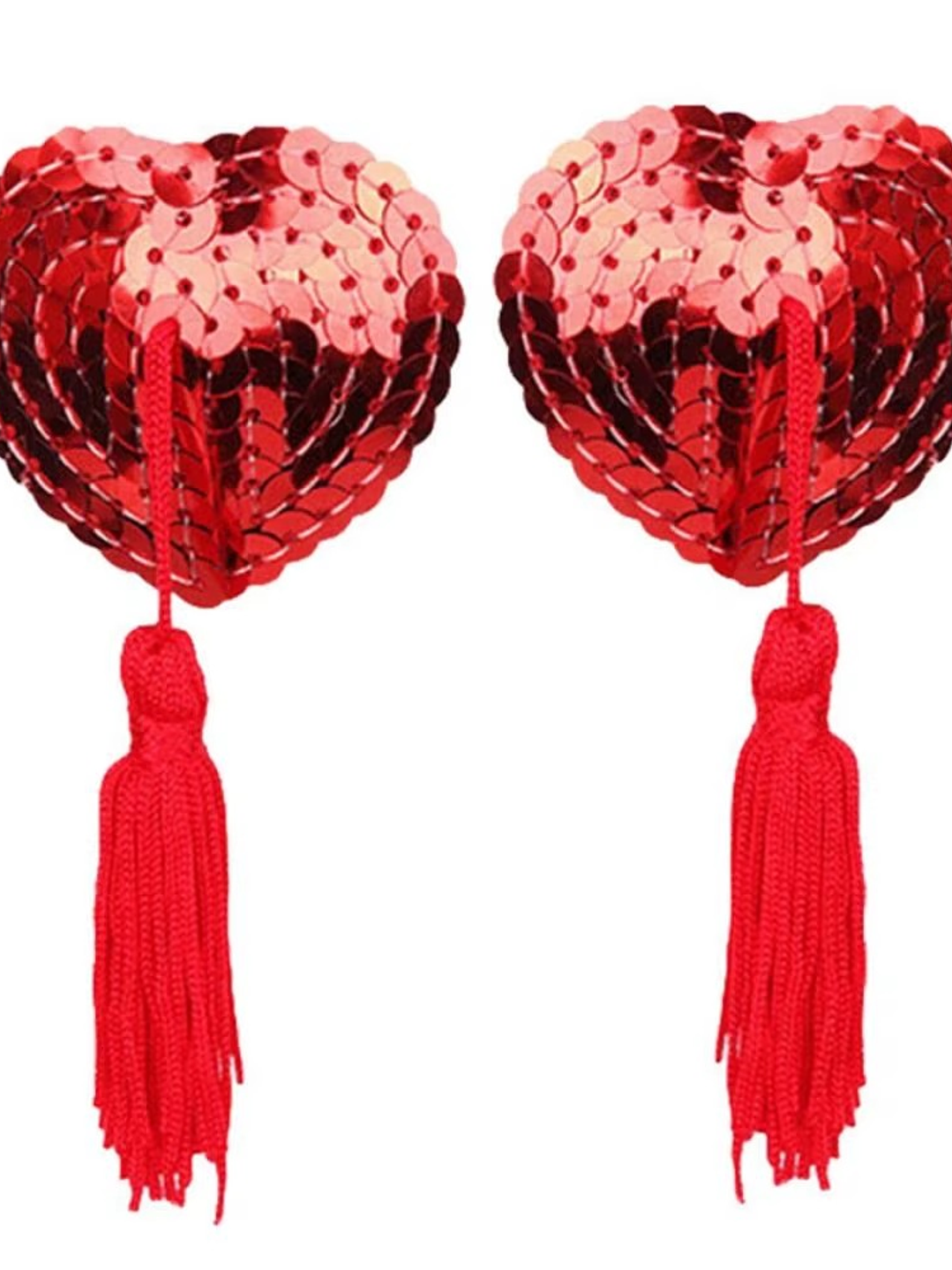 Pezoneras tipo corazon de lentejuelas 1