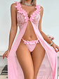 KENDALL FLEX CONJUNTO BABYDOLL LARGO CON FLORES GRANDES - Miniatura 1