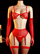 ESCARLATA FLEX CONJUNTO COMPLETO MALLA CON PORTALIGAS - Miniatura 1