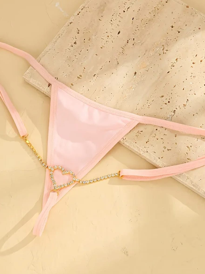 SALOME tanga rosa ajustabble con corazon metalico atras 2