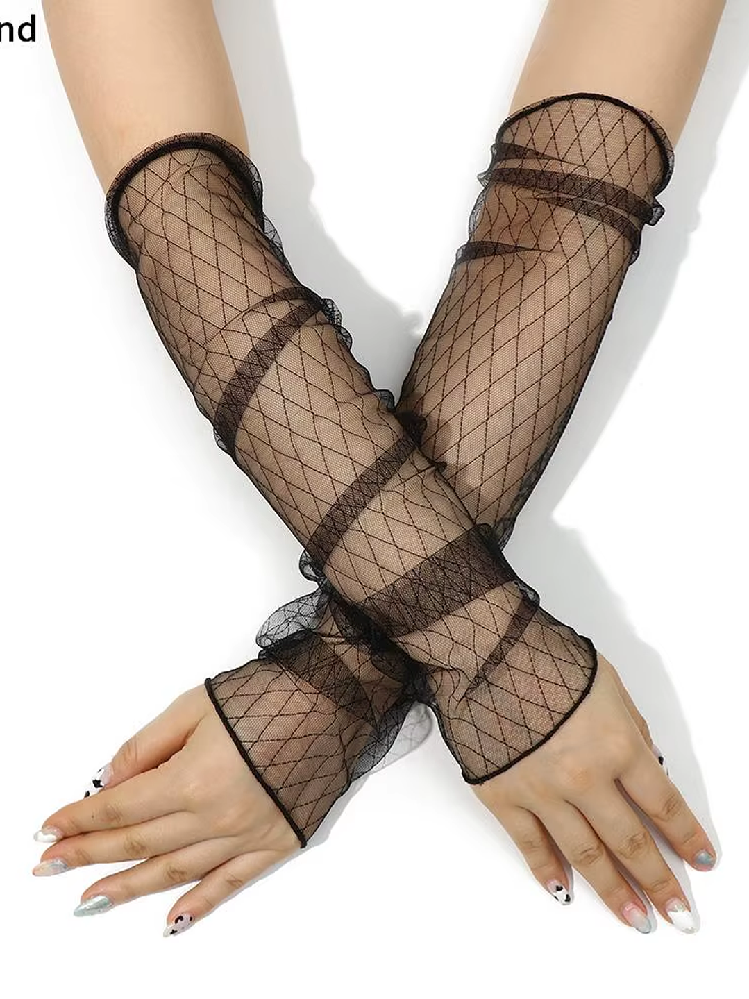 Mallas Manga Larga DIAMONT MANGAS DE TULL DISEÑO ROMBOS 1