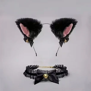 SET DE ACCESORIOS DE GATITO CASCABEL - MIAU