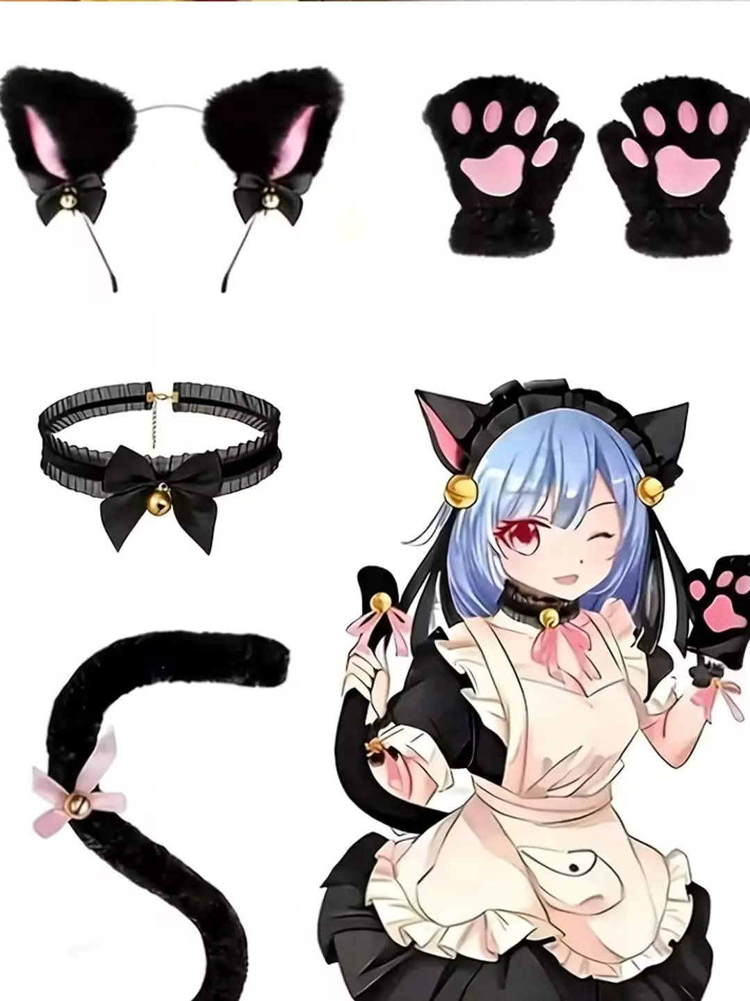 SET DE ACCESORIOS DE GATITO CASCABEL - SIMBA  2
