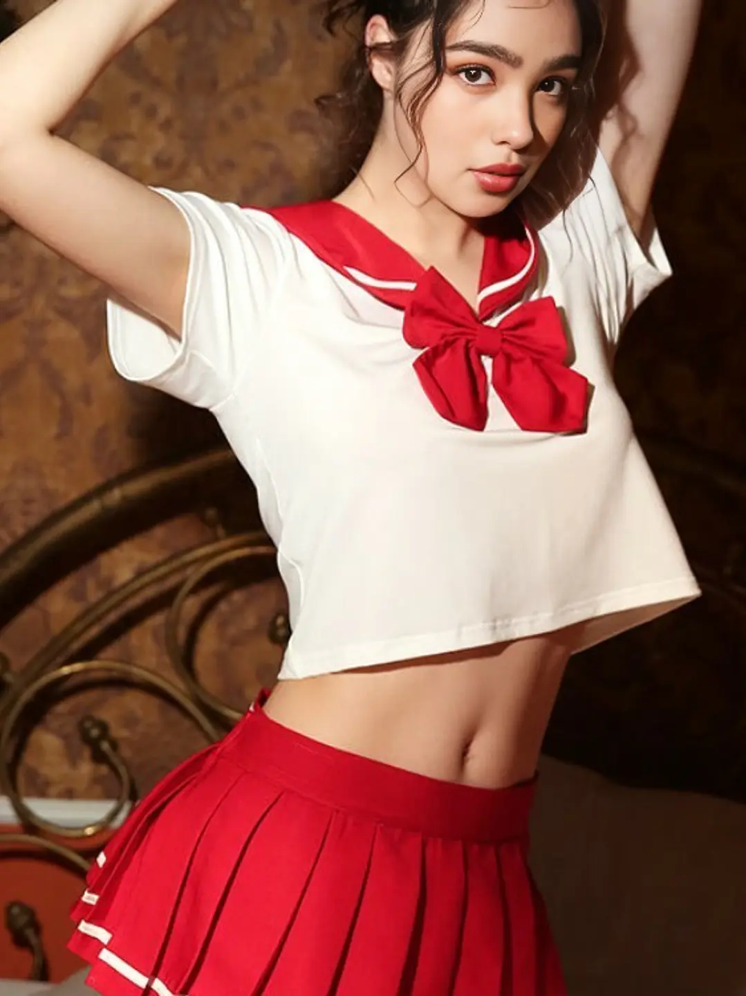  CONJUNTO SAILOR COLEGIALA ROJO - JULIETTE 1