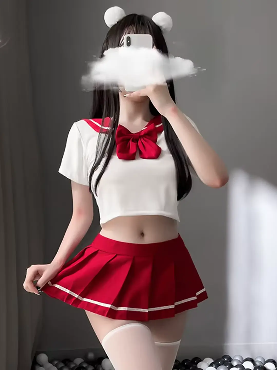  CONJUNTO SAILOR COLEGIALA ROJO - JULIETTE 2