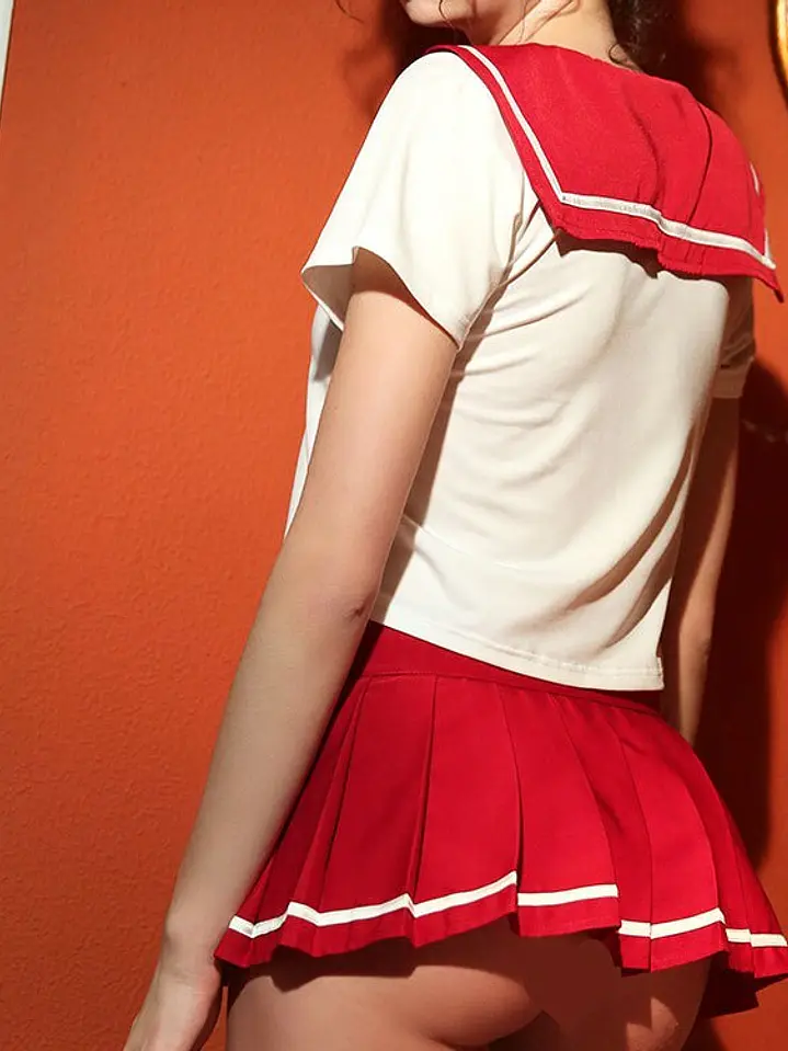  CONJUNTO SAILOR COLEGIALA ROJO - JULIETTE 3