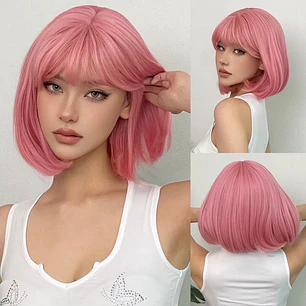 PELUCA CORTA KAWAII PINK STEPHANIE