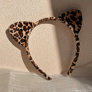 FELINA DIADEMA DE LEOPARDO 
