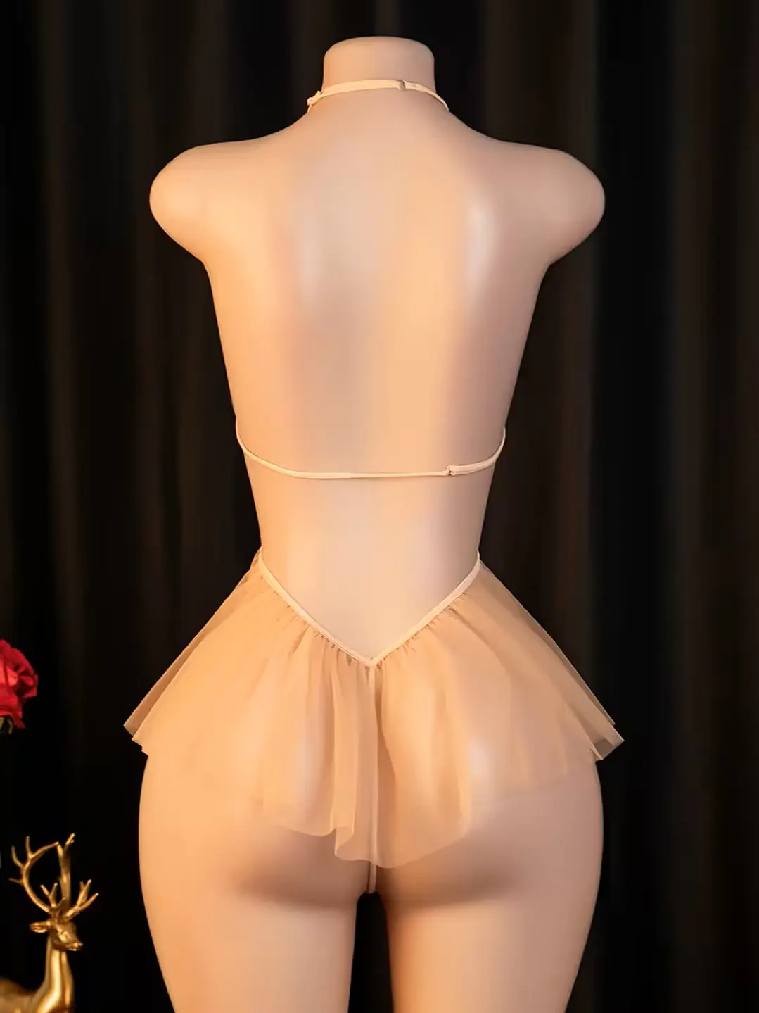 BODY LENTEJUELAS TRANSPARENTE DORADO CHAMPAN-SOFY  2