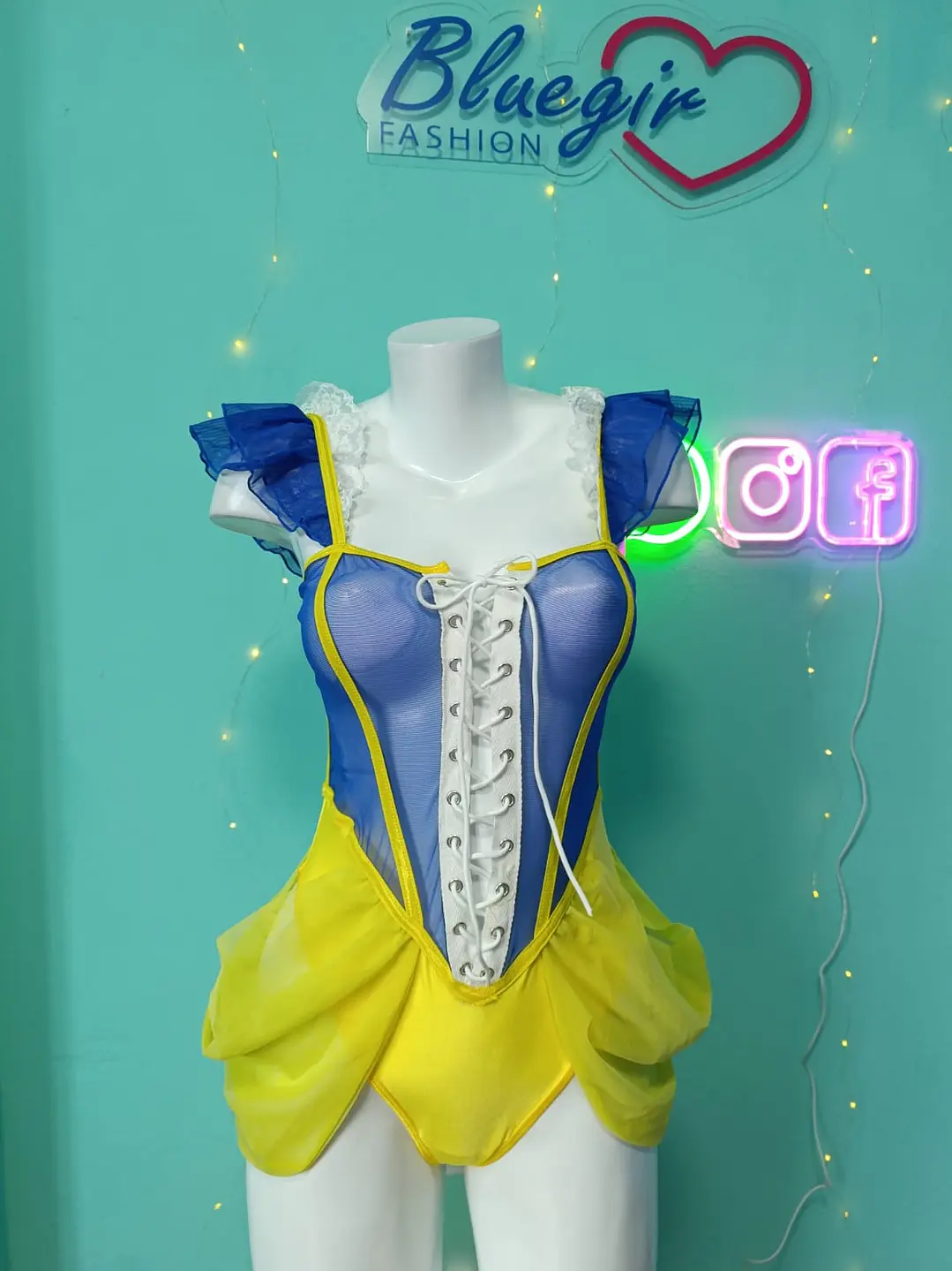 BLANCANIEVES BODY SEMITRANSPARENTE SEXY TULL 1