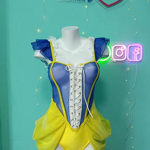BLANCANIEVES BODY SEMITRANSPARENTE SEXY TULL