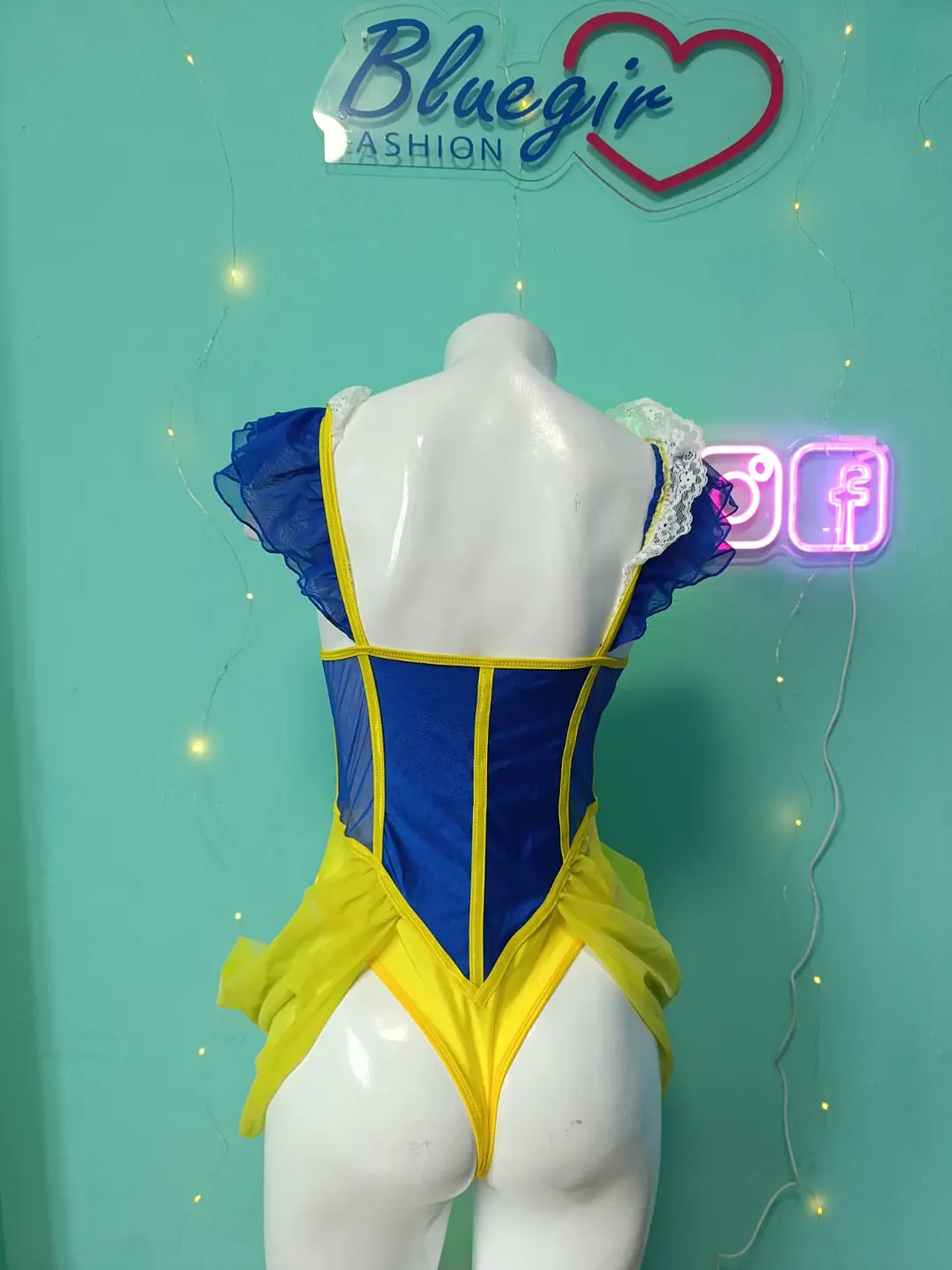 BLANCANIEVES BODY SEMITRANSPARENTE SEXY TULL 2