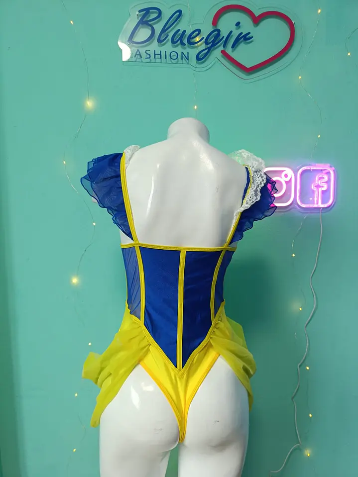 BLANCANIEVES BODY SEMITRANSPARENTE SEXY TULL 2