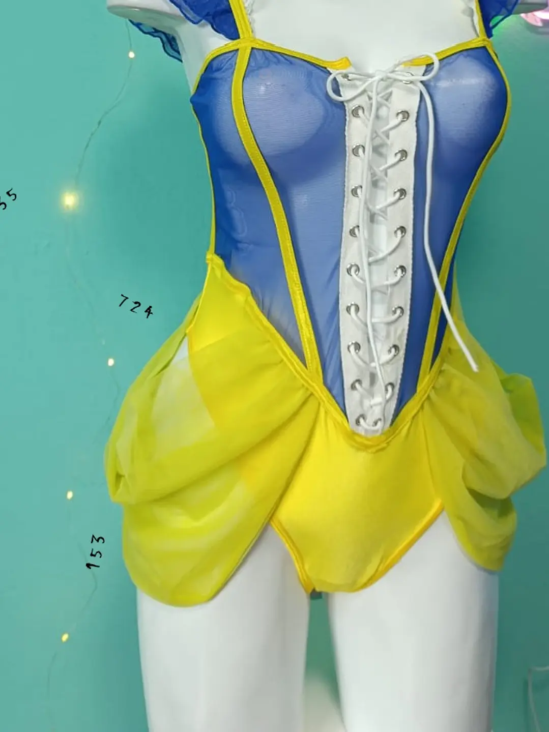 BLANCANIEVES BODY SEMITRANSPARENTE SEXY TULL 3