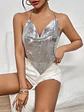 TOP ESTILO FIESTERO METALICO BRILLOSO CHICA SEXI- KORINA - Miniatura 1