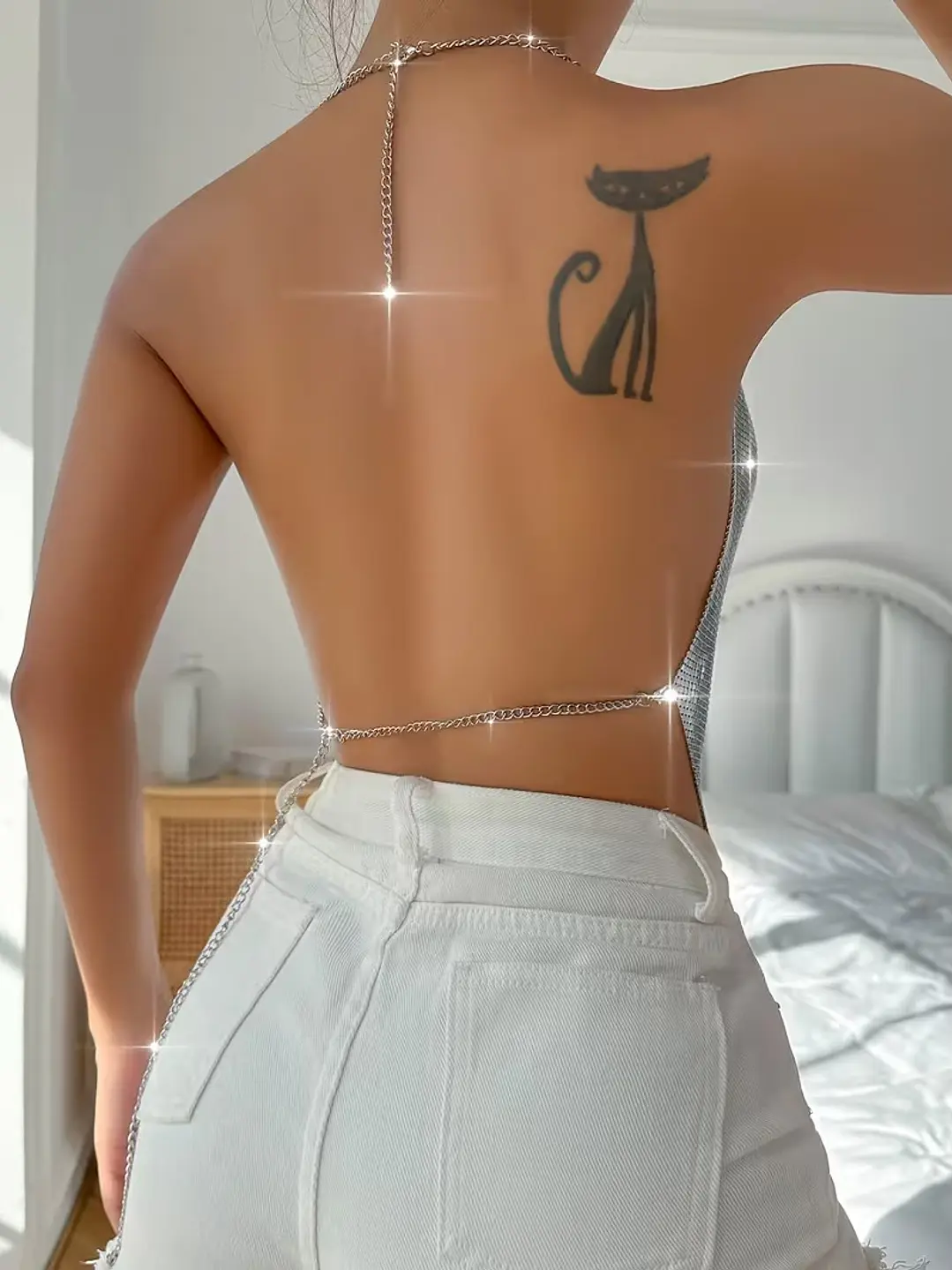 TOP ESTILO FIESTERO METALICO BRILLOSO CHICA SEXI- KORINA 3