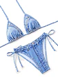  Bikini Denim Azul de Amarre Sexy- gina - Miniatura 2