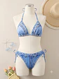  Bikini Denim Azul de Amarre Sexy- gina - Miniatura 1