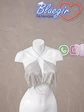 Top Metalico brilloso con Cadenas Fashion Estilo Glam Sexi- GERALD - Miniatura 3