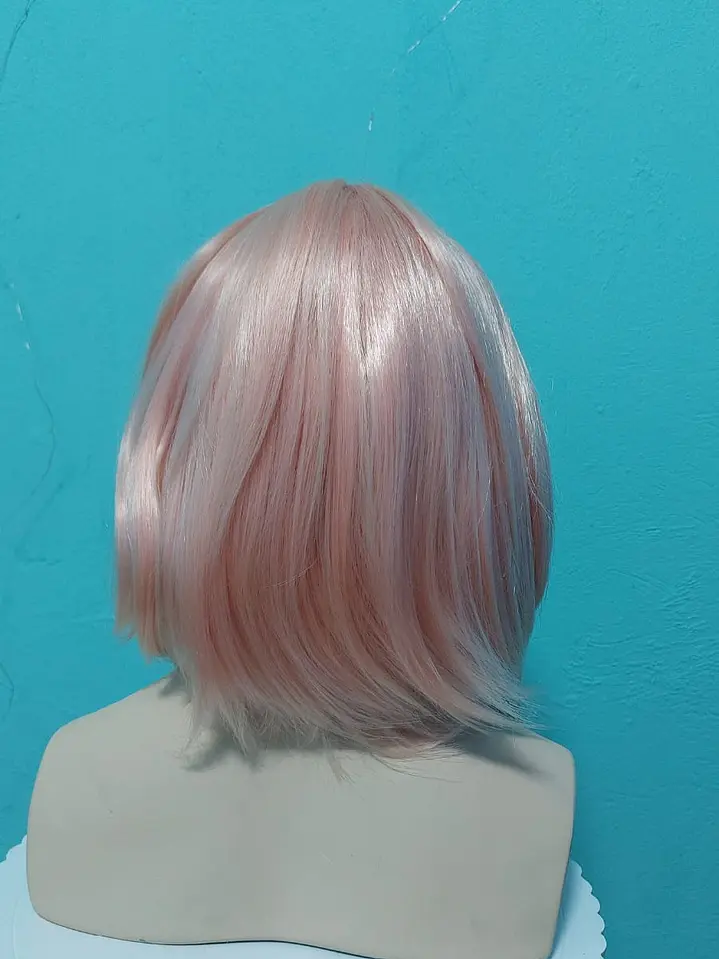✨ Peluca Rosa Pastel Corte Bob Ondulado | Look Kawaii, Cosplay y Moda 2