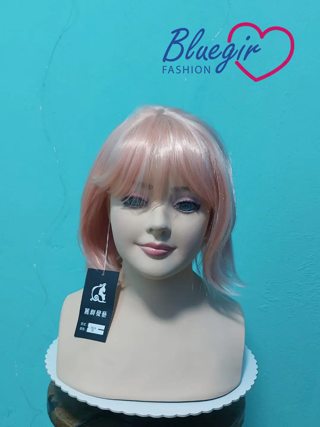 ✨ Peluca Rosa Pastel Corte Bob Ondulado | Look Kawaii, Cosplay y Moda 3