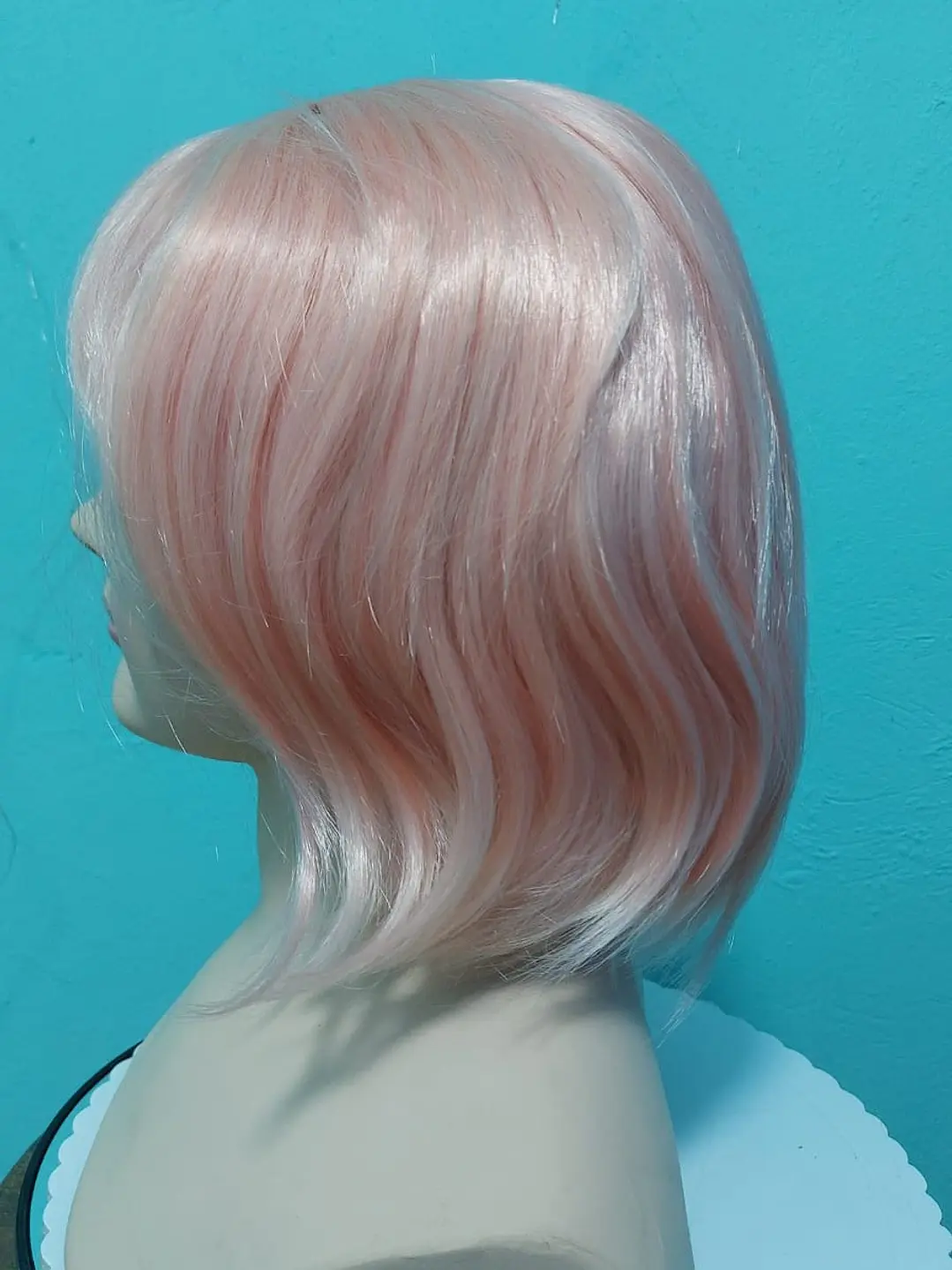 ✨ Peluca Rosa Pastel Corte Bob Ondulado | Look Kawaii, Cosplay y Moda 4