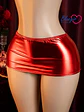 Mini falda de latex ajustable Fashion Brillante Maca - Miniatura 1