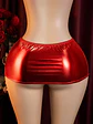 Mini falda de latex ajustable Fashion Brillante Maca - Miniatura 5