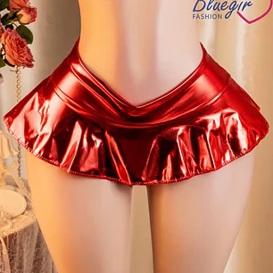 MINIFALDA DE LATEX BRILLOSO SEDUCTORA EROTICA DANI 