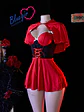 🔥 Disfraz Caperucita Roja Sexy conjunto cosplay Dulce y Atrevida Greta🍎 - Miniatura 1