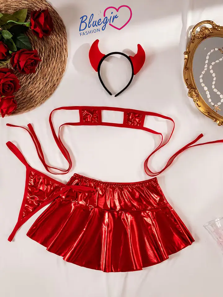 🔥 Diablesa Sexy: Un Look Atrevido y Seductor  4