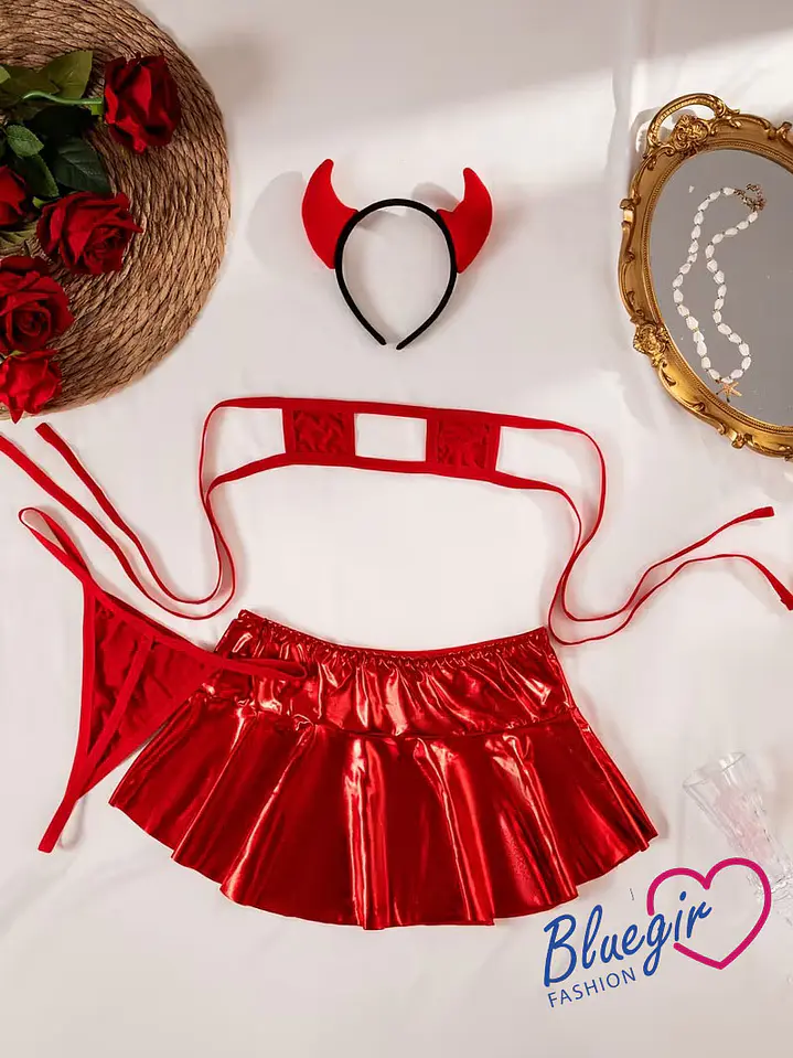 🔥 Diablesa Sexy: Un Look Atrevido y Seductor  1
