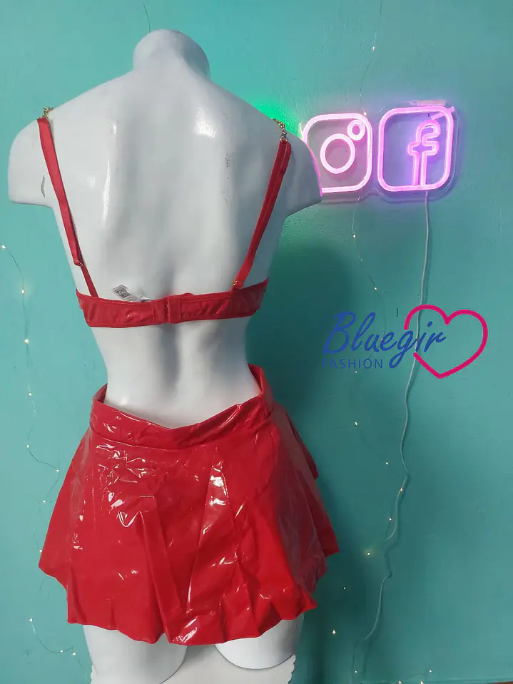 ❤️‍🔥 Conjunto Bailarina Sensual con Cadena en el Pecho morgana 2