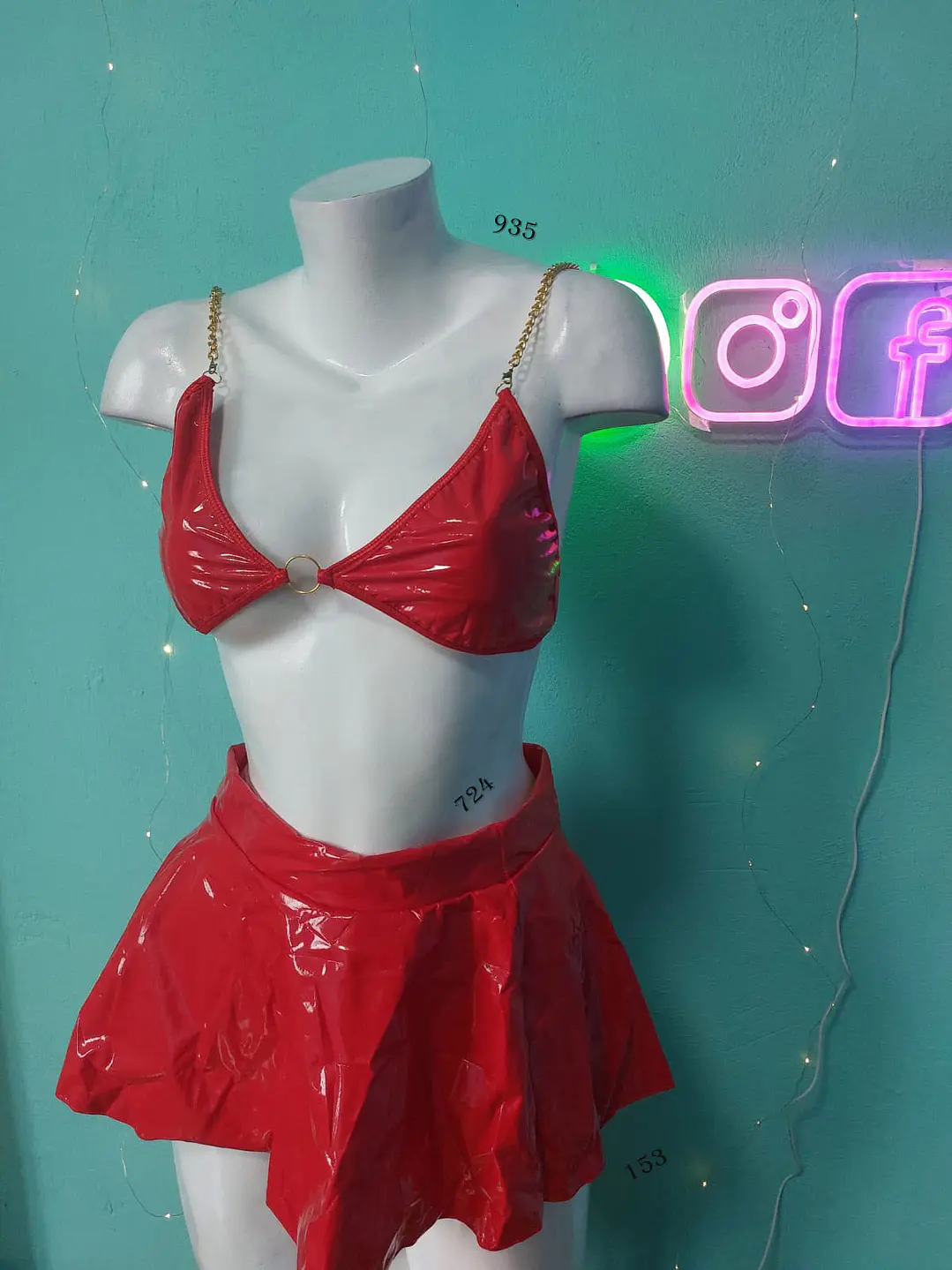 ❤️‍🔥 Conjunto Bailarina Sensual con Cadena en el Pecho morgana 5