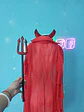 SET DE 3 PIEZAS PARA DIABLA  CAPA + TRIDENTE + DIADEMA DIABLURA WOMAN - Miniatura 2