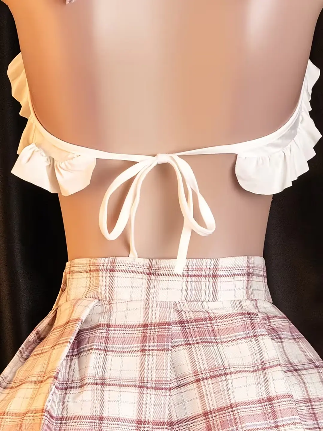 MINI COLEGIALA SEXY A CUADRITOS CUTE COSPLAY ALMA 3