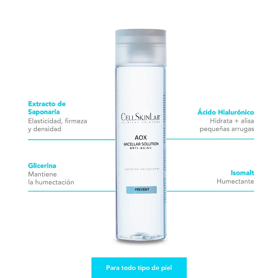 Agua Micelar AOX 4