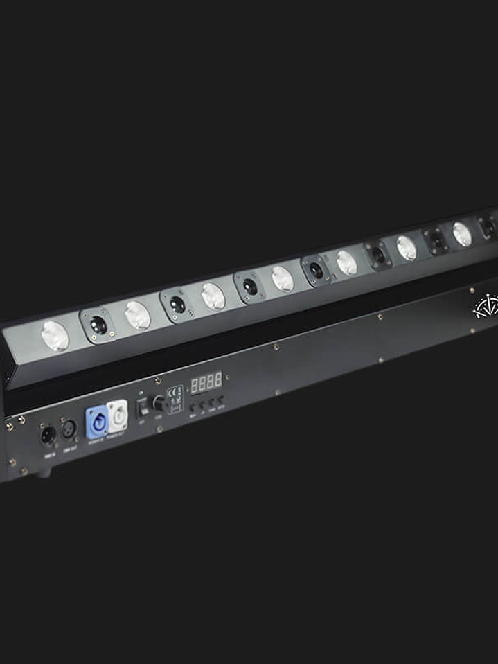 Barra láser LED RGBW de 8x8 cabezales móviles para DJ, proyector urbano y festivo 3