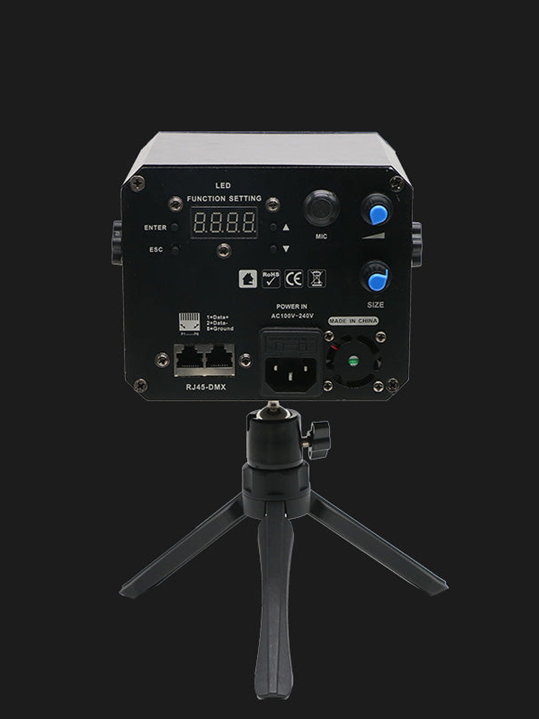 Mini espectáculo de luces láser Starshine A3 BlackCube DJ Control por aplicación 4