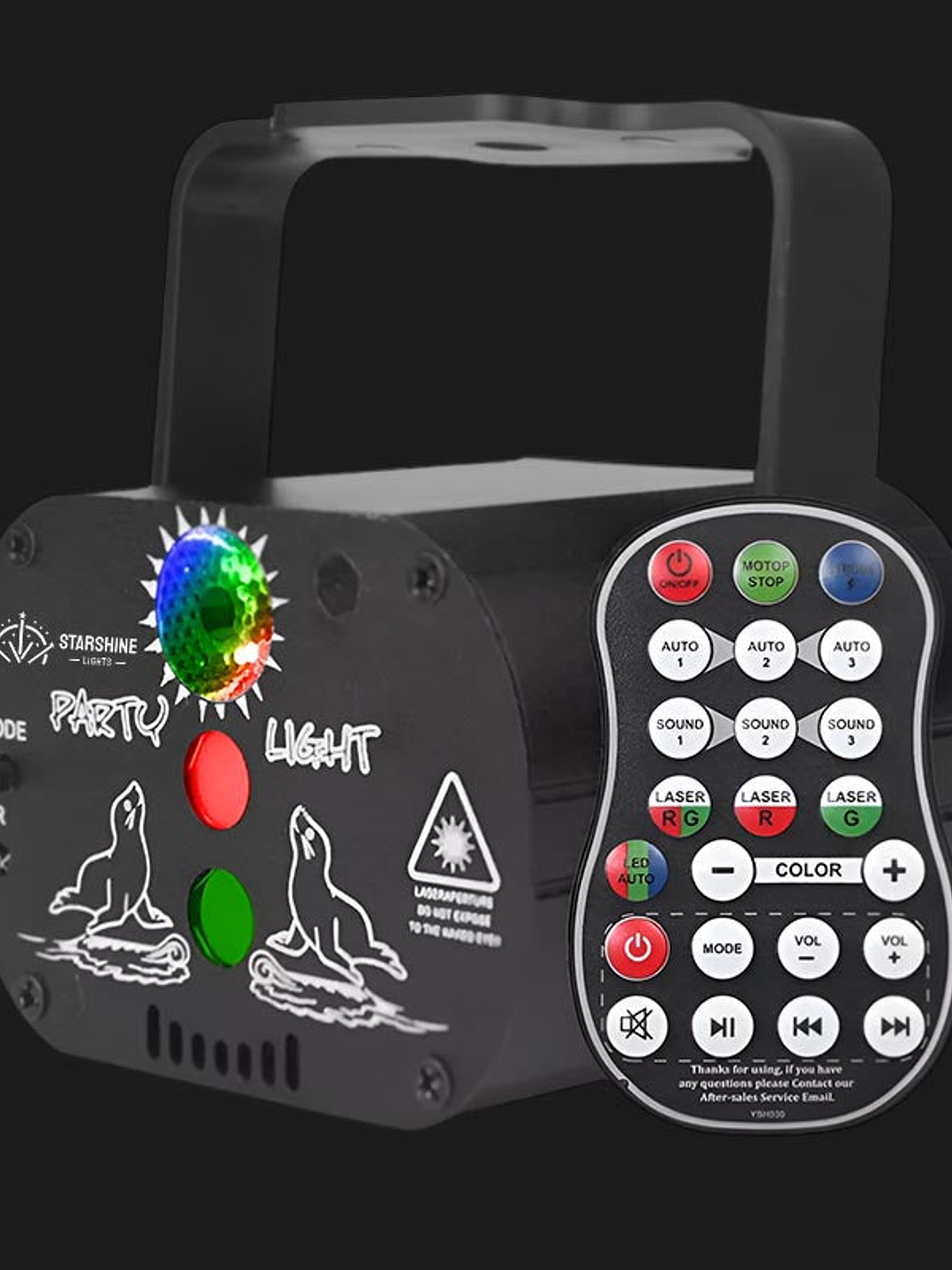 Luces láser navideñas recargables C3 con 60 patrones activados por sonido 1