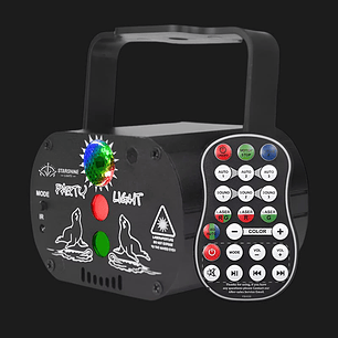 Luces láser navideñas recargables C3 con 60 patrones activados por sonido