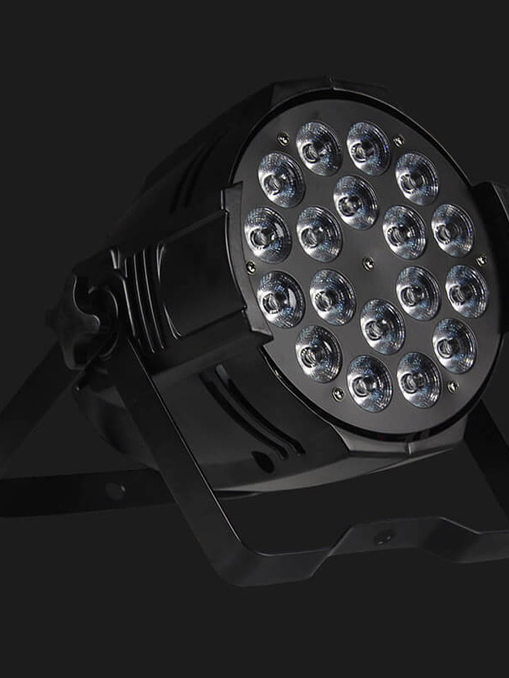 Foco LED PAR RGBW impermeable IP65 18x4 en 1 para exteriores, iluminación de escenario 4