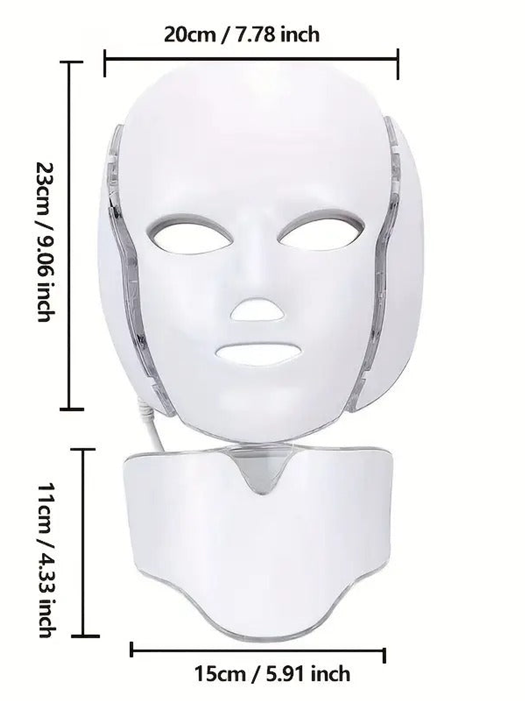 Máscara LED facial y de cuello (7 colores) 3