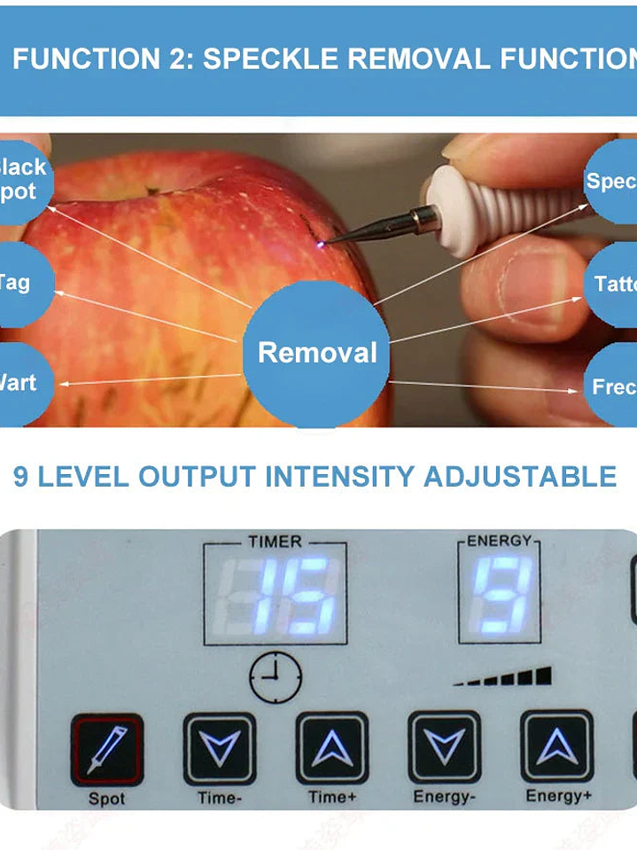 Máquina facial ultrasónica 3 en 1 con lápiz de plasma para pecas 5